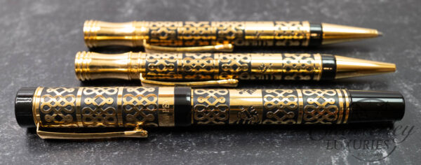 Vatican Museum Gray Fountain Pen, Ballpoint and Mechanical Pencil Set - Image 2