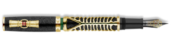 Delta Simbu Indigenous People Collection 2025 "Dancing Skeletons" Black and Vermeil Limited Edition Fountain Pen - Image 4