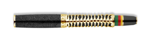 Delta Simbu Indigenous People Collection 2025 "Dancing Skeletons" Black and Vermeil Limited Edition Fountain Pen - Image 6