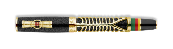 Delta Simbu Indigenous People Collection 2025 "Dancing Skeletons" Black and Vermeil Limited Edition Fountain Pen - Image 3