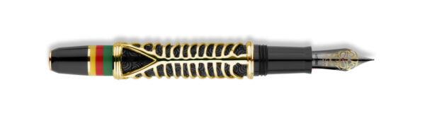 Delta Simbu Indigenous People Collection 2025 "Dancing Skeletons" Black and Vermeil Limited Edition Fountain Pen - Image 5