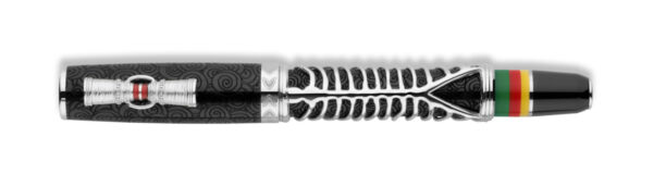 Delta Simbu Indigenous People Collection 2025 "Dancing Skeletons" Black and Silver Limited Edition Fountain Pen - Image 2