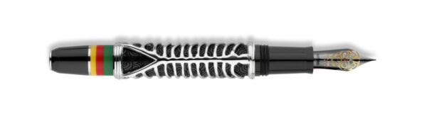 Delta Simbu Indigenous People Collection 2025 "Dancing Skeletons" Black and Silver Limited Edition Fountain Pen - Image 4