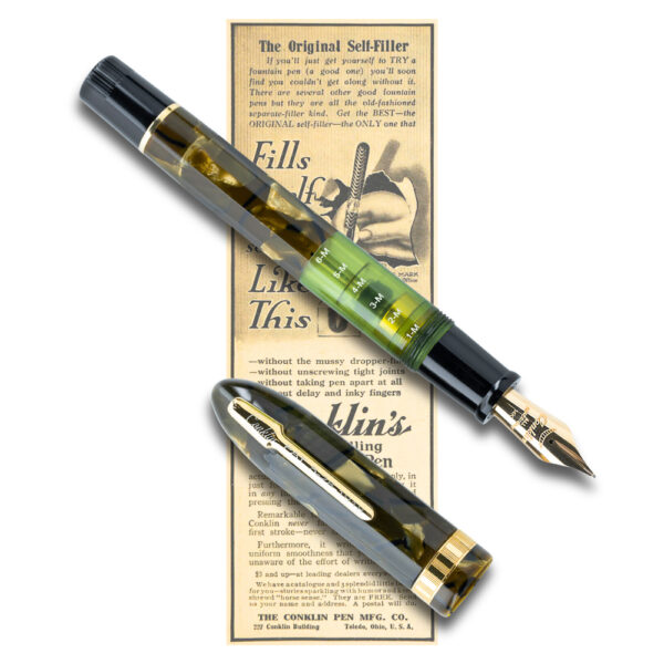 Conklin Nozac Saft Green Celluloid Limited Edition Fountain Pen - Image 10