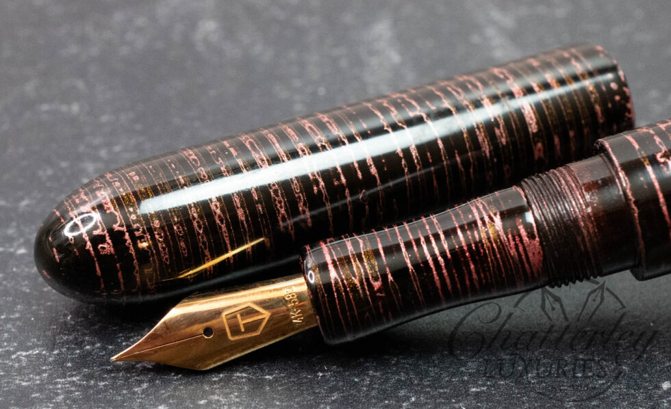 Tamenuri Studio Togidashi Kawari-nuri Copper Rings Fountain Pen