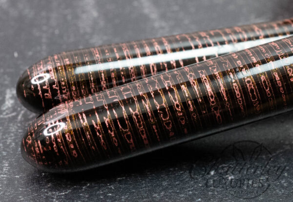 Tamenuri Studio Togidashi Kawari-nuri Copper Rings Fountain Pen - Image 3
