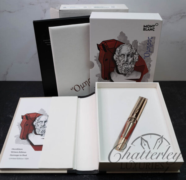 Montblanc Homage to Illiad Homer Writers Edition Limited Edition 1581 Fountain Pen - Image 8