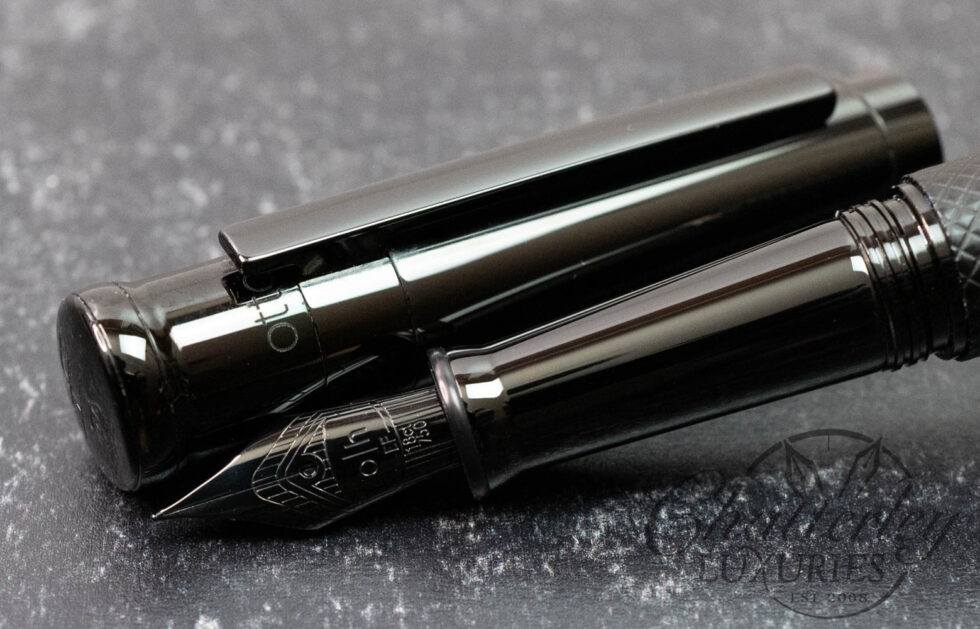 Otto Hutt Design 04 Black Matte Guilloche Fountain Pen Collection