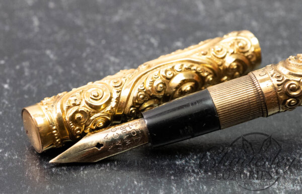 A. A. Waterman Gold Repoussé Full Inlay Fountain Pen