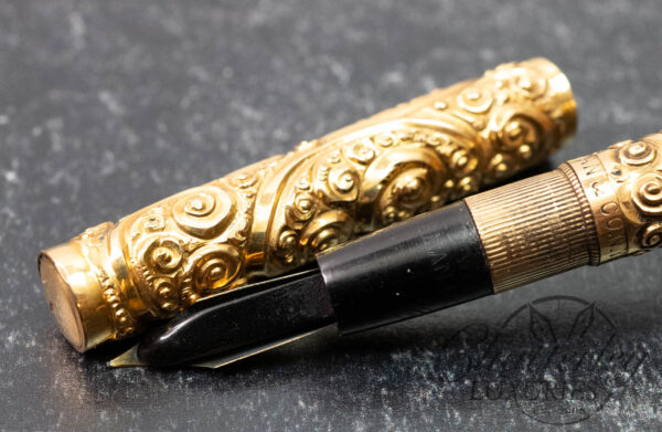 A. A. Waterman Gold Repoussé Full Inlay Fountain Pen - Image 3