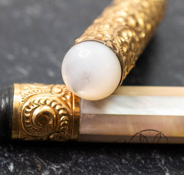 Century Pen Company Mother of Pearl Repoussé Fountain Pen - Image 6