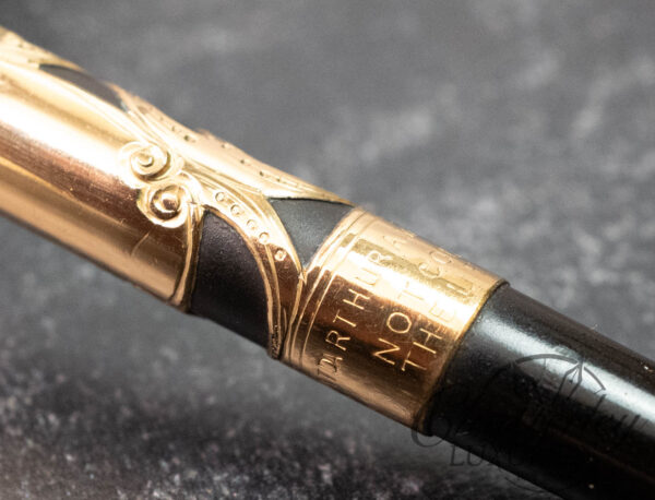 A. A. Waterman & Co. Gold Filigree Overlay BHR Fountain Pen - Image 7