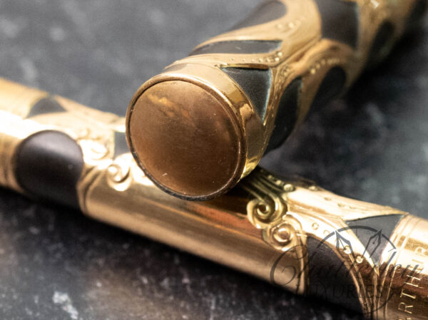 A. A. Waterman & Co. Gold Filigree Overlay BHR Fountain Pen - Image 9