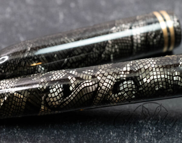 Conklin Endura Symetrik Gray Lizard Skin GFT Fountain Pen - Image 7