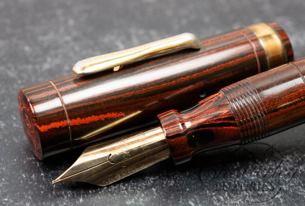Conklin Endura Oversize Ebonite Woodgrain Fountain Pen