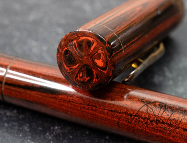 Conklin Endura Oversize Ebonite Woodgrain Fountain Pen - Image 6
