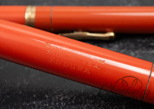 Conklin Endura Oversize Orange Fountain Pen and Mechanical Pencil Set - Image 5
