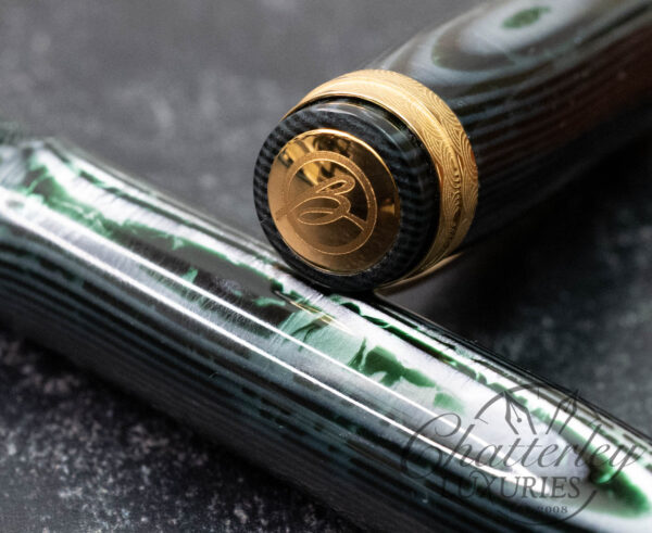 Bexley Golden Age "Waves" Arco Green Limited Edition Fountain Pen - Image 6