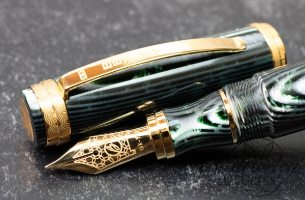 Bexley Golden Age "Waves" Arco Green Limited Edition Fountain Pen