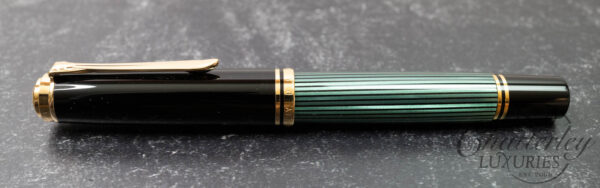 Pelikan M1000 Souverän Green Stripe Fountain Pen - Image 2