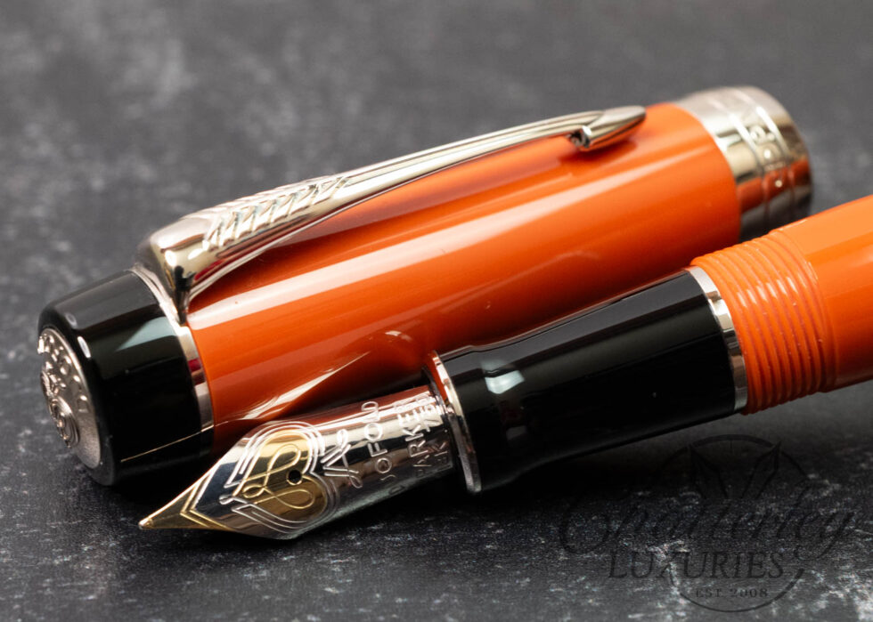Parker Duofold Centennial Big Red Palladium Trim Fountain Pen