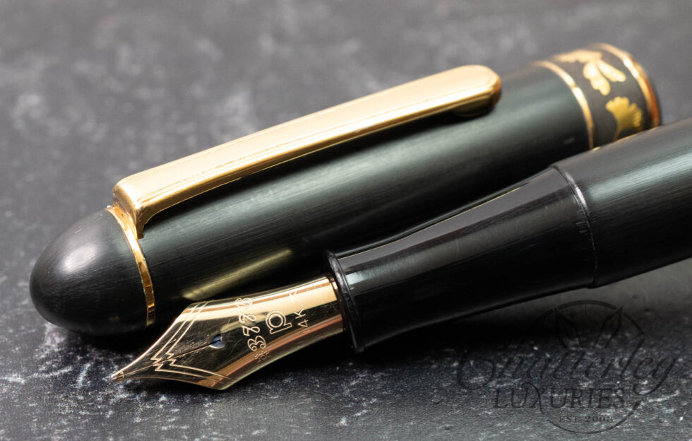 Platinum #3776 Higo Zogan Inlay Ichou Design Fountain Pen