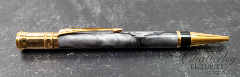 Parker Duofold Centennial MKII Grey Pearl Ballpoint Pen