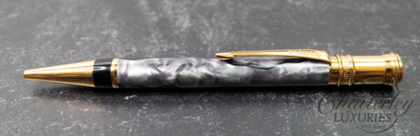 Parker Duofold Centennial MKII Grey Pearl Ballpoint Pen - Image 3