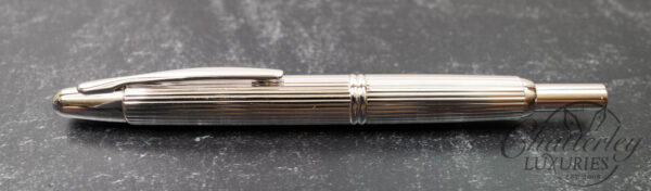 Pilot Vanishing Point Silver Stripe Rhodium Trim Fountain Pen - Image 2