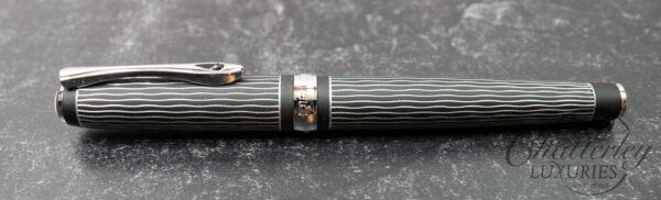 Diplomat Excellence Guilloche Black Wave pattern Fountain Pen - Image 2