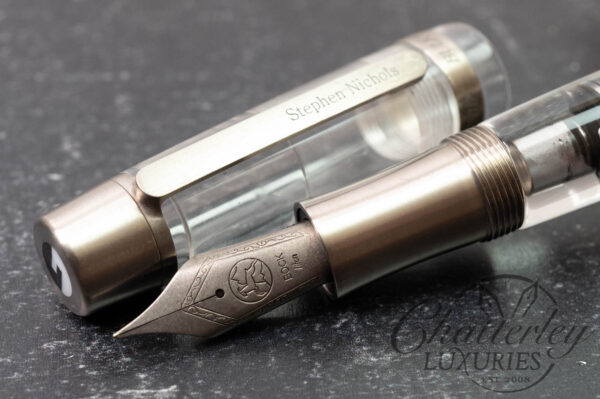 Conid Bulkfiller Kingsize Demonstrator Titanium Nib Fountain Pen