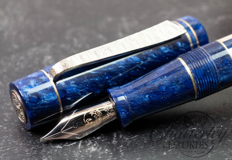 Atelier Lusso Hapalua Teal-Dyed Abalone Mother-Of-Pearl Fountain Pen