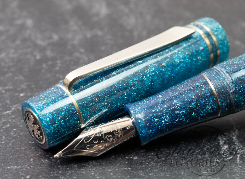Atelier Lusso Carina 15 Blue Diamondcast Resin Fountain Pen
