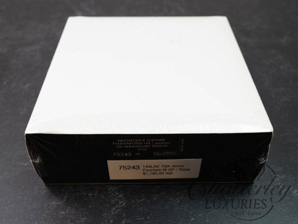 Montblanc 144 Solitaire Pinstripe 75th Anniversary Limited Edition Fountain Pen (SEALED)