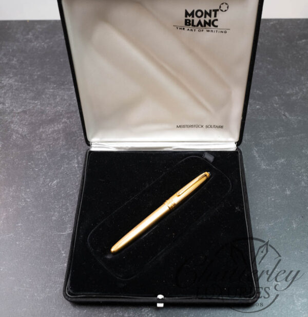Montblanc 144 Solitaire Vermeil Barley Fountain Pen - Image 4