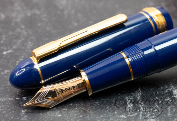 Platinum President Blue and Gold Fountain Pen
