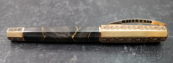 Visconti il Magnifico Black Marble Limited Edition Fountain Pen - Image 10