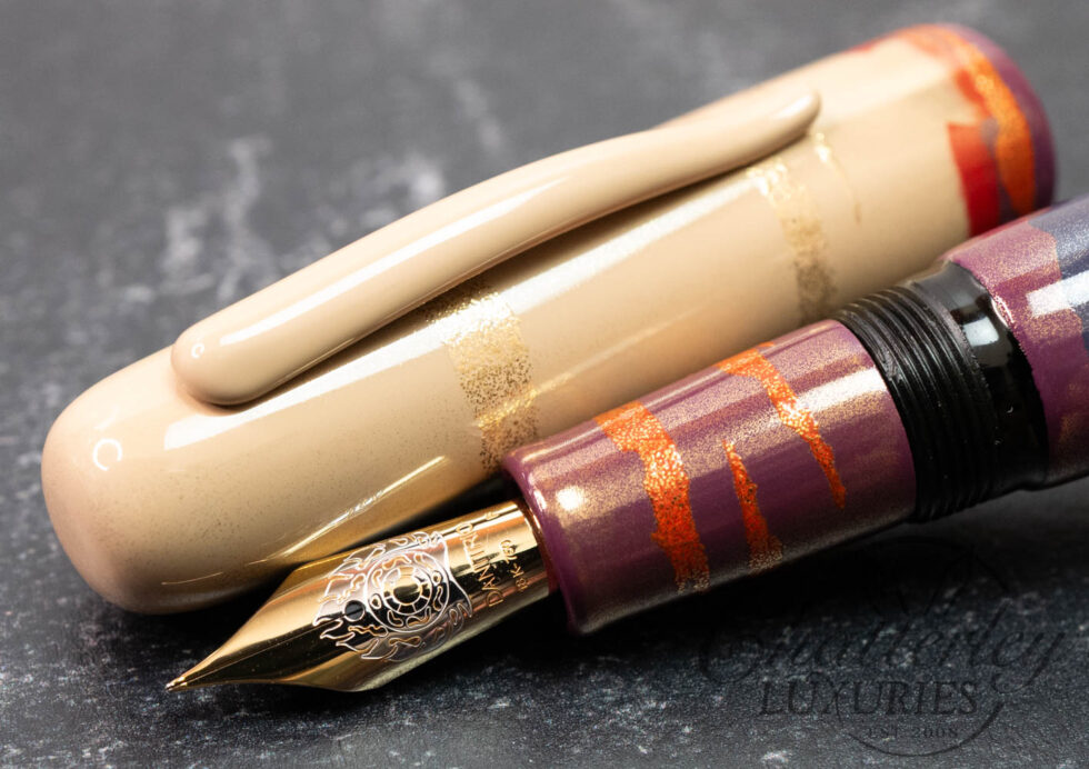 Danitrio Maki-e Haiku - The Dawn of New Year's Day on Takumi With Painted Clip Fountain Pen