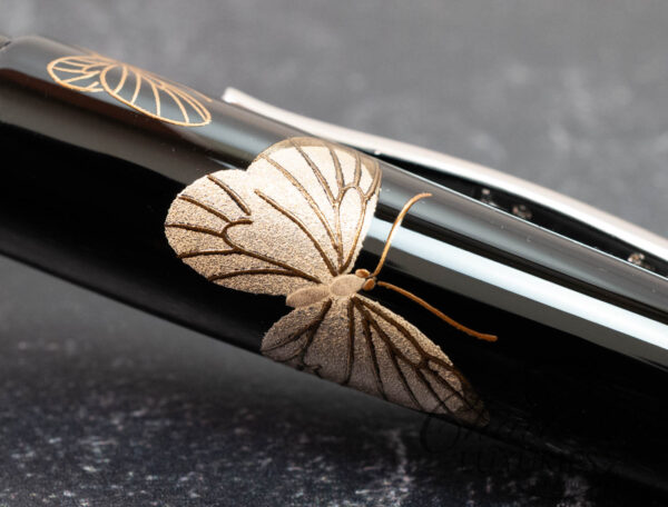 Danitrio Maki-e Butterfly on Takumi With Clip Fountain Pen - Image 7