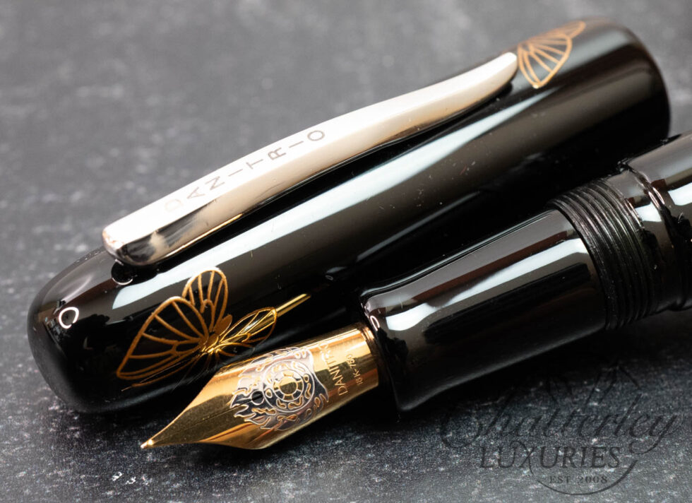 Danitrio Maki-e Butterfly on Takumi With Clip Fountain Pen