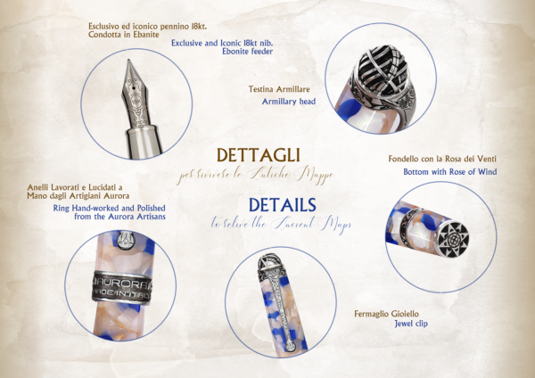 Aurora Ancient Maps Fra Mauro Limited Edition Fountain Pen - Image 2