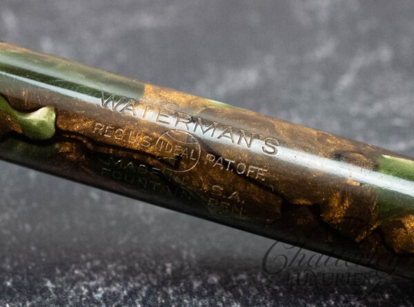 Waterman 94 Vintage Moss Agate with Keyhole Nib Fountain Pen - Image 3