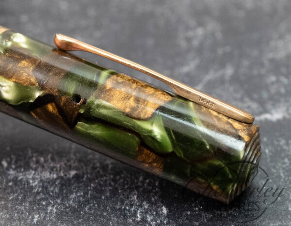 Waterman 94 Vintage Moss Agate with Keyhole Nib Fountain Pen - Image 8