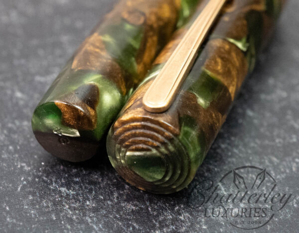 Waterman 94 Vintage Moss Agate with Keyhole Nib Fountain Pen - Image 6