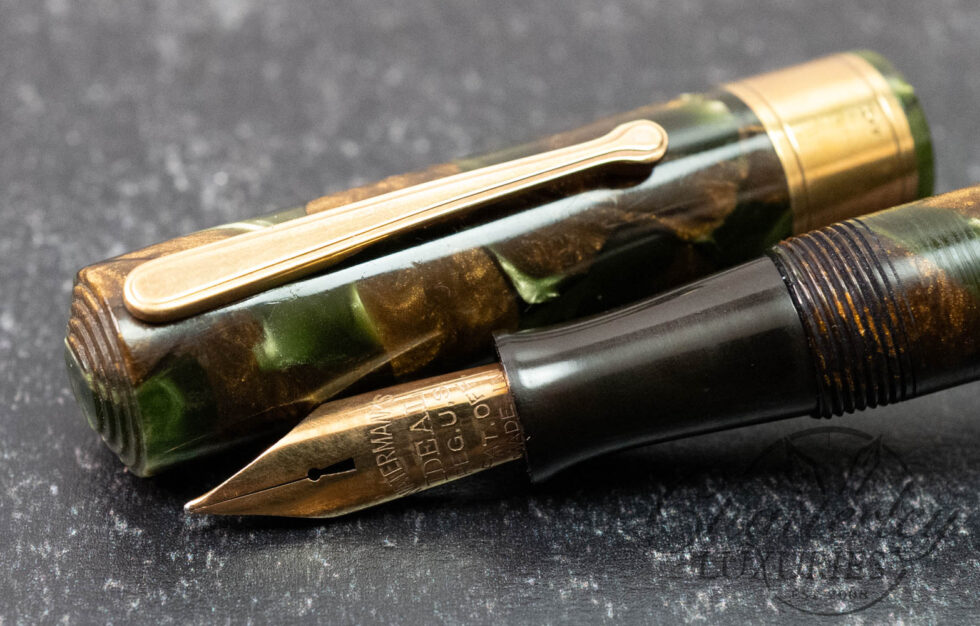 Waterman 94 Vintage Moss Agate with Keyhole Nib Fountain Pen
