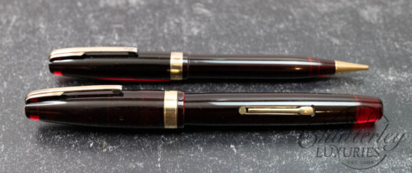 Waterman Hundred Year Red Fountain Pen and Mechanical Pencil Set - Image 2