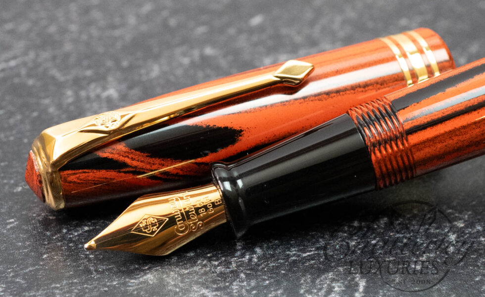 Conway Stewart 58 Red Woodgrain Ebonite Limited Edition Fountain Pen