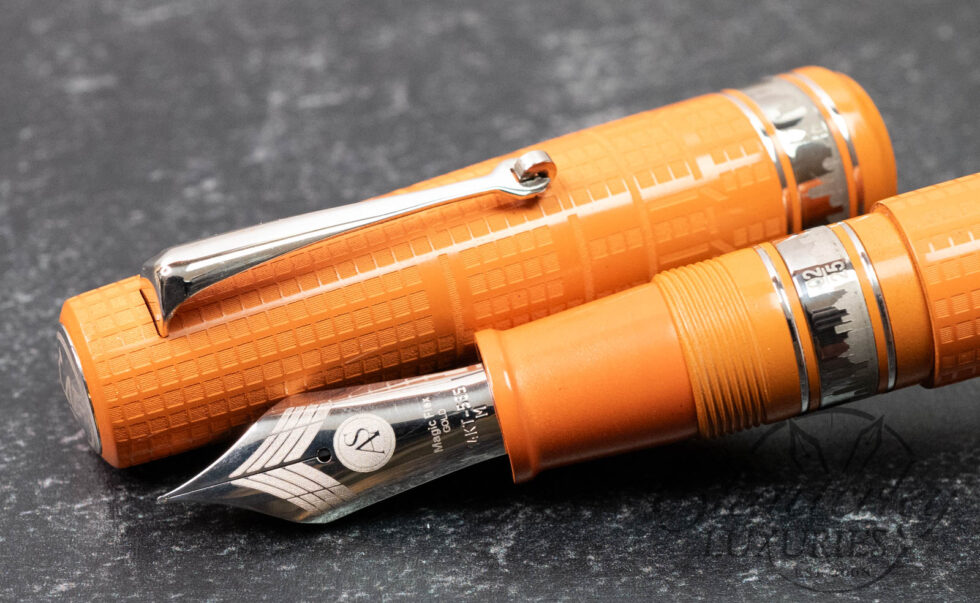 Armando Simoni Club "I Love NY" Chrysler Building Orange Ebonite Fountain Pen