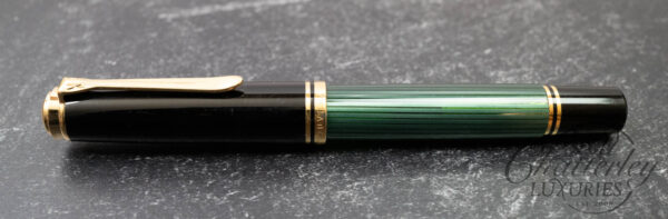 Pelikan M1000 Souverän Green Stripe Fountain Pen - Image 2