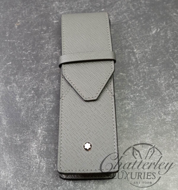 Montblanc Sartorial Forged Iron 2 Pen Leather Pouch Case - Image 2